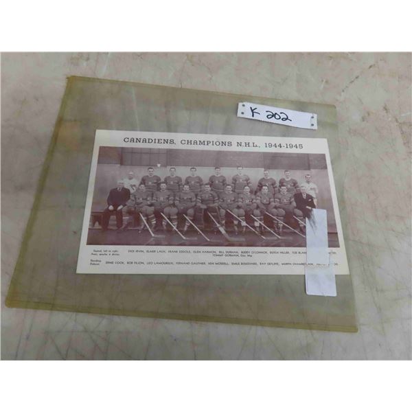 1944/45 Montreal Canadiens Team Photo 7'' x 12'' 