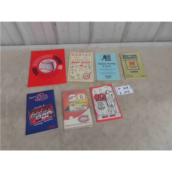 Various Sports Pamphlets 