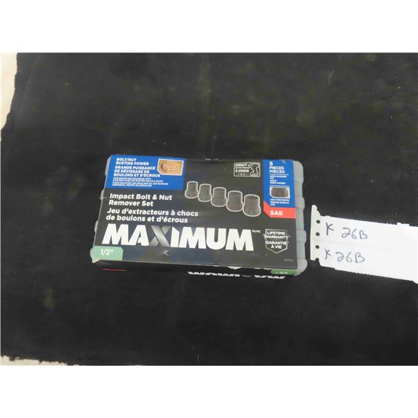 New Maximum Impact Bolt + Nut Remover