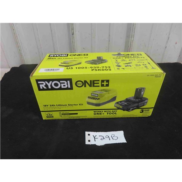 New Ryobi 18V Lithium Starter Kit 
