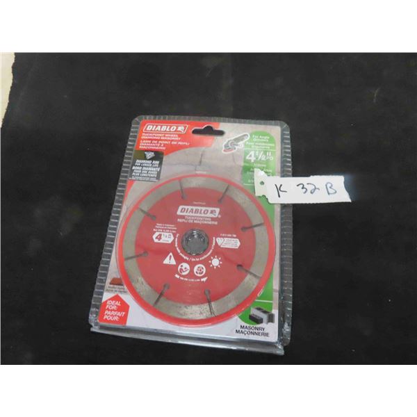 New Diablo 4 1/2'' Diamond Rim Angle Grinder 