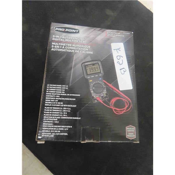 New Pro Point 5 in 1 Auto Ranging Digital Multi 