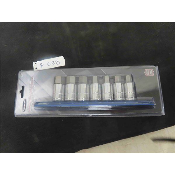 New Pro Point 7pce Metric Large Hex Bit Socket 