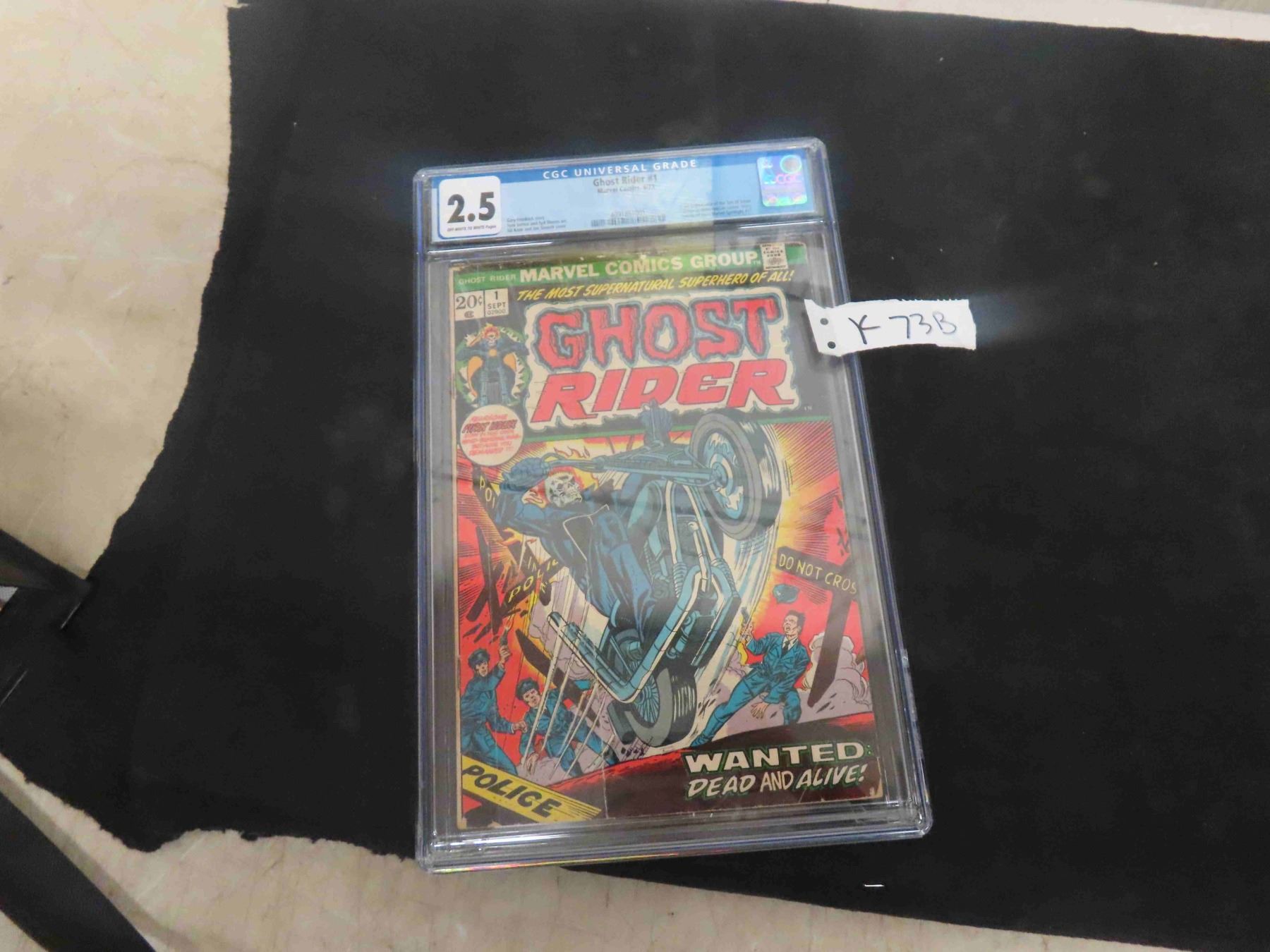 Graded Ghost Rider CGC Graded 2.5 Bronze Age Issue of Ghost Rider #1 - McSherry Auction ...