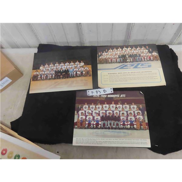 3 Winnipeg Jets Team Photos 1970s/80s