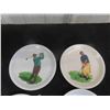 Image 2 : 6 Wilson Vintage Coasters with Golf Display 4'' Across 