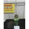 Image 1 : Green Depression Coal Oil Lamp