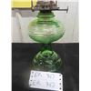 Image 2 : Green Depression Coal Oil Lamp