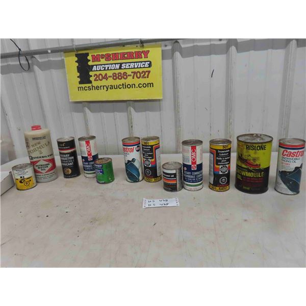 Snowmobile Oil/Outboard : Risolone, Castrol, OMC, 