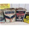 Image 3 : 7 Oil Cans 1 Gal + 2 Gal : BA, JD, Shell, Texaco, Prestone