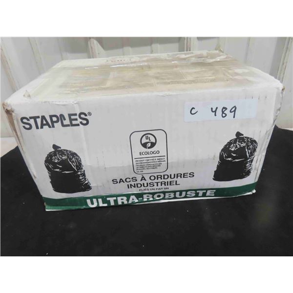 New Box Full of Staples Industrial Garbage Bags 