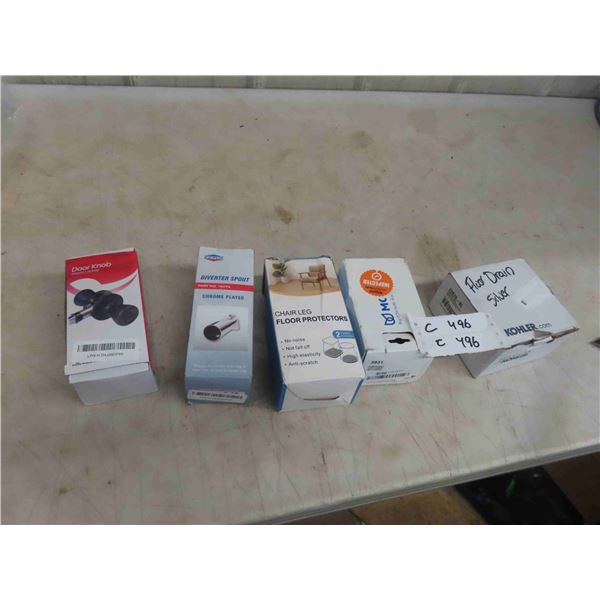 New Hardware: Door Knobs, 2 Chrome Diverted Spouts, Chair