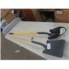 Image 1 : 2 New Long Handle Spade + Shovel