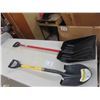 Image 1 : 2 New Hand Yard Tools : Spade, Snow Shovel 