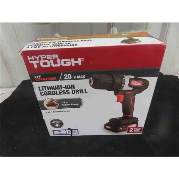 New Hyper Tough 20V Drill with Charger (No Battery)