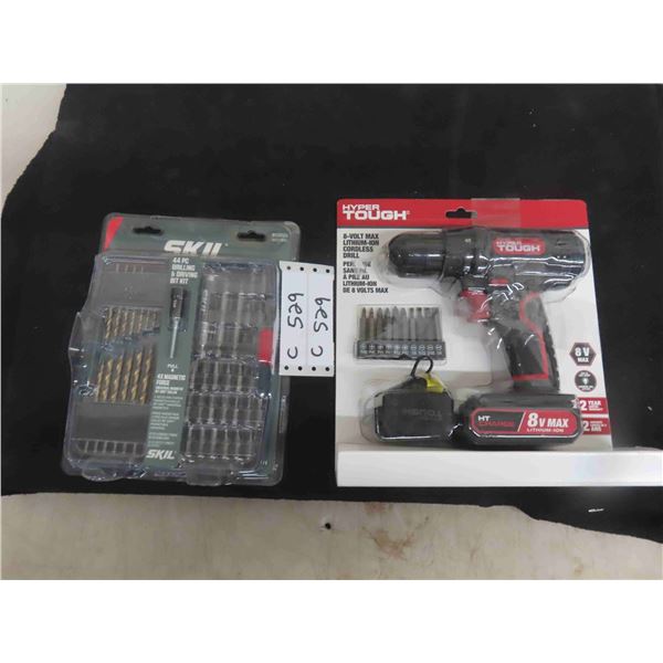 New Hyper Tough 8V Drill with Battery and Charger , Skil