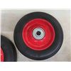 Image 6 : New Set of 4 Caster Wheels 3'' , 2 New 6x1.5 Solid Rubber Wheels  