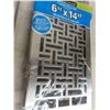 Image 2 : 5 New Decorative Floor Register Covers (2) 6'' x 14'' (3) 4'' x 10'' 