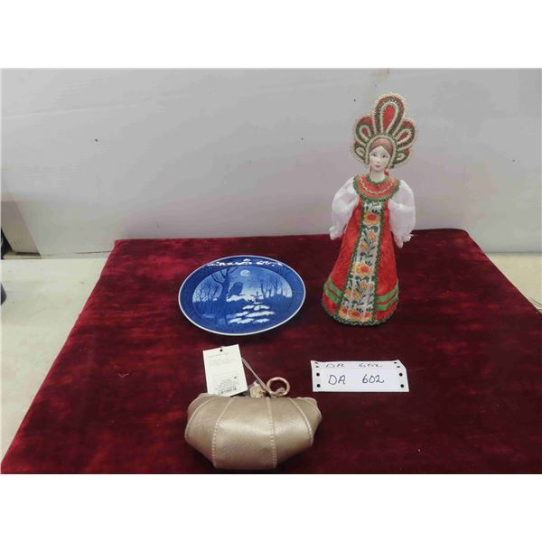 Royal Copenhagen Collector Plate, Slavie Doll 12'' Tall , Small 