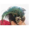 Image 12 : Decorative Head Band with Peacock Feathers , Gold 