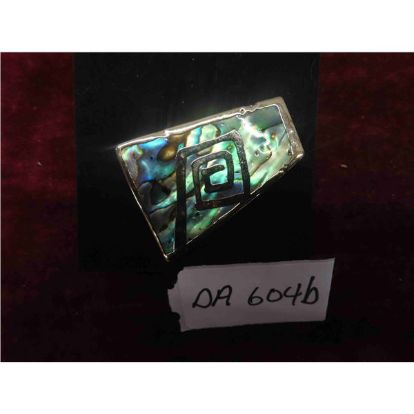 Mexican Brooch with Abalone
