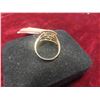 Image 2 : 14kt Gold Ring with Cubic Zirconia amd Prasiolite Size 9, 