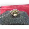 Image 5 : 14kt Gold Ring with Cubic Zirconia amd Prasiolite Size 9, 