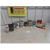 Image 1 : 9 Oil Cans , Related Auto Products : Esso, Quaker State, 