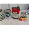 Image 2 : 9 Oil Cans , Related Auto Products : Esso, Quaker State, 