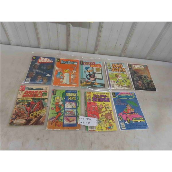 9 Comics: Charlton, Whitman, Gold Key, Sad Sack, 15c-50c