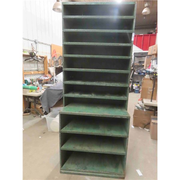 Step Back Open Shelf Painted General Store Piece 90'' x 36'' x