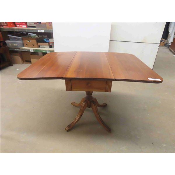 Drop Leaf Table with Drawer (Extended Size) 30'' x 46'' x 
