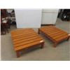 Image 1 : Oak Sauna Bench 10 1/2'' x 37 1/2'' x 30 1/2'' 