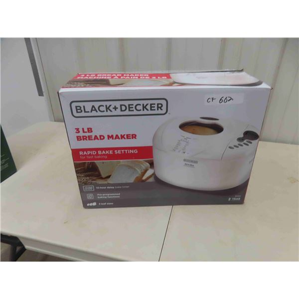 Black and Decker 3lbs Bread Makers  - New or Store