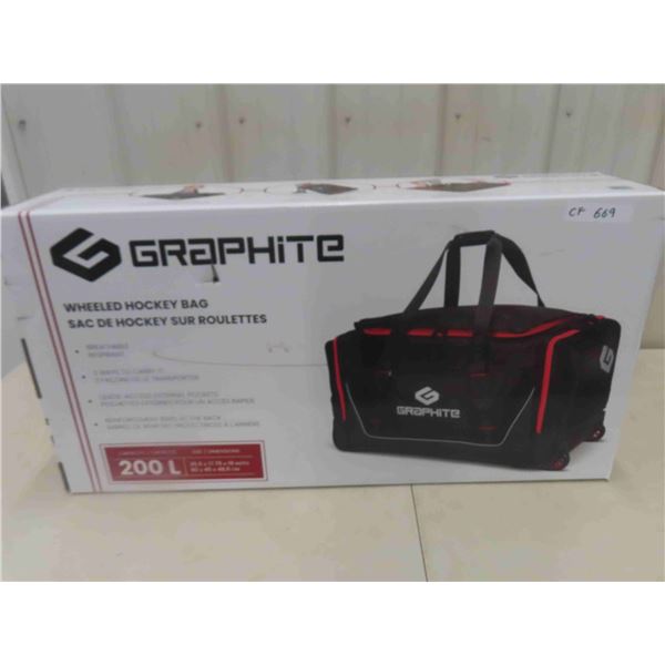 Graphite Wheeled Hockey Bag  - New or Store Return 