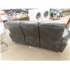 Image 6 : Leather / Leather Style Reclining Couch 90'' Wide