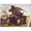 Image 2 : Framed Photo of Steam Engine Tractor 25'' x 29'' 