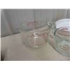 Image 4 : 2 Pyrex Mixing Bowls with Pour Lip , 3 Casserole  Dishes, Bean Pot 