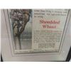 Image 4 : Early Shredded Wheat Framed Paper Advertisement , Framed 