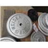 Image 3 : York & Weider Steel Weights (4) 10kg, (4) 10lbs, (3) 5kgs, 
