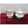 Image 5 : Coffee Pot with Matching Plate, Napkins, Creamer, Sugar Bowl, 