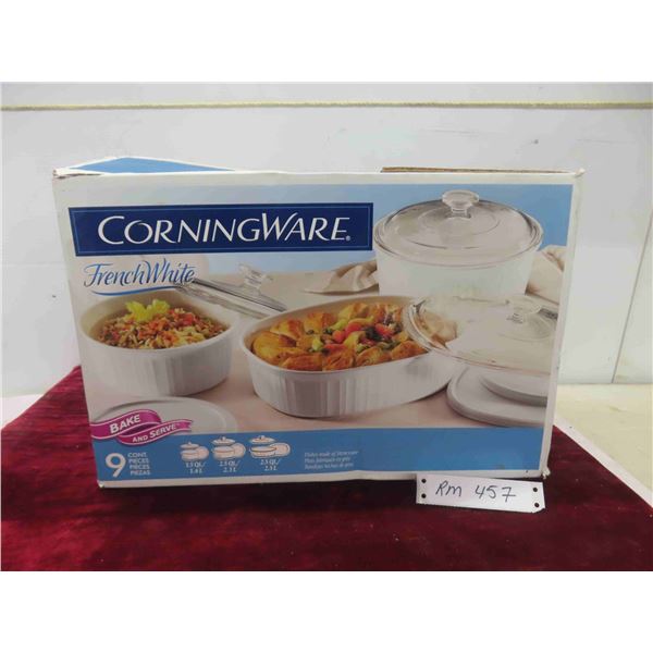 New Corningware French White Casserole Dishes 