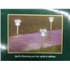 Image 4 : New 4 Solar Powered Garden Lights, Set of 2 Garden Stakes 