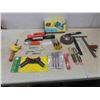 Image 1 : New Staple Gun Kit, Hand Drills, Tape Measure , Squares,