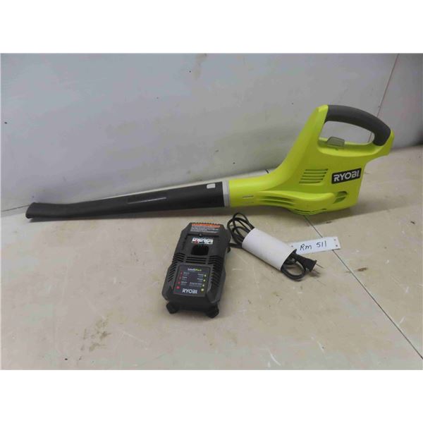Ryobi 18V Cordless Leaf Blower with Charger (No Battery),  Ryobi 18V Grass Trimmer - No Battery , No