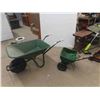 Image 1 : Poly Rubber Tired Wheelbarrow , Scotts Grass/Fertilizer