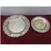 Image 6 : Silver Plated Trays, Goblets, Brass Candle 