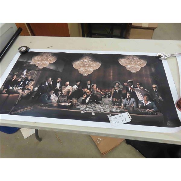 2 Vinyl Style Posters 51'' x 19'' & 42'' x 22'' 