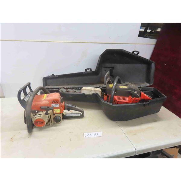 Husqvarna and Stihl Chain Saws - Both Have Spark but 