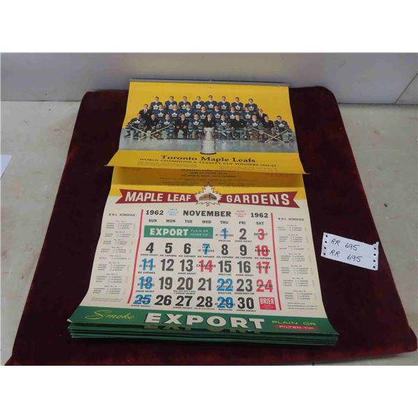 Export A , Toronto Maple Leafs 1962 Calender 